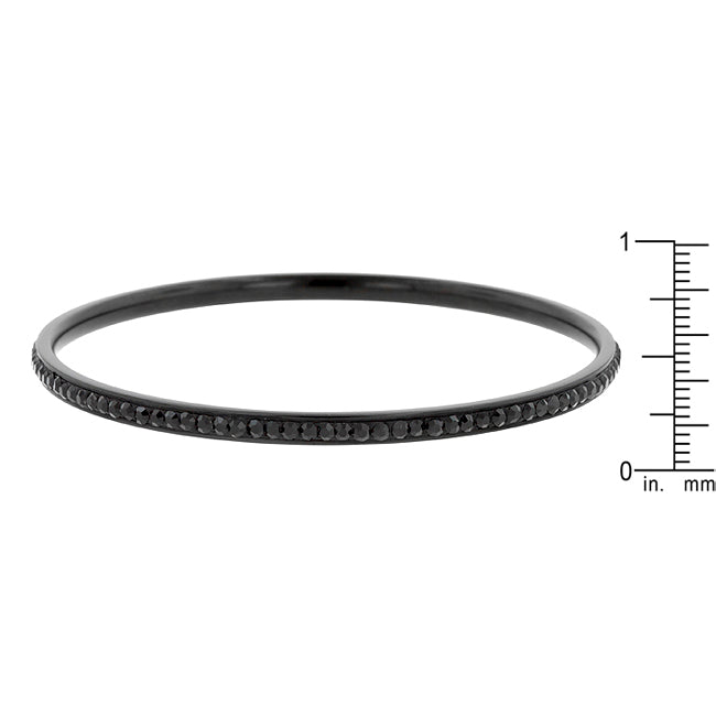 Crystal Bangle | Black