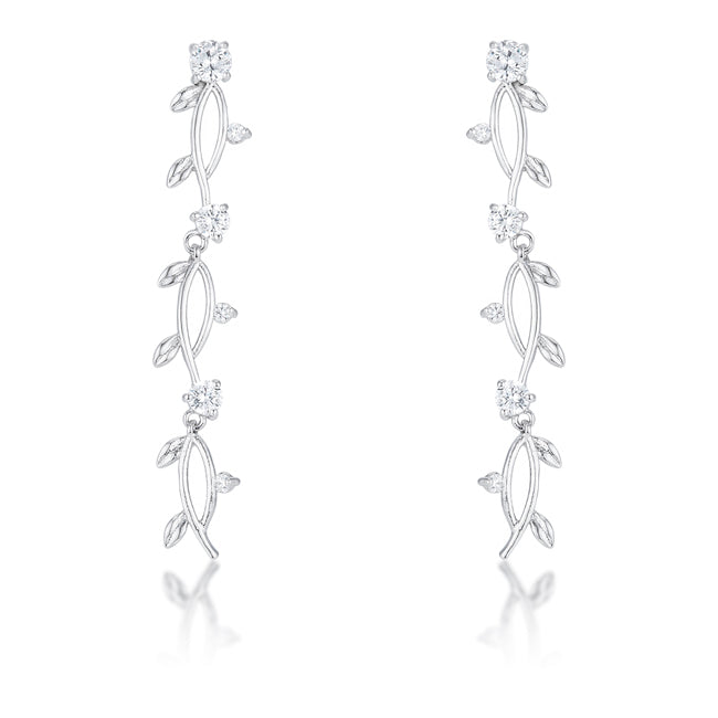 Aviva Vine Earrings | Silver