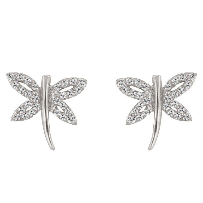 Dragonfly Earrings | Silver