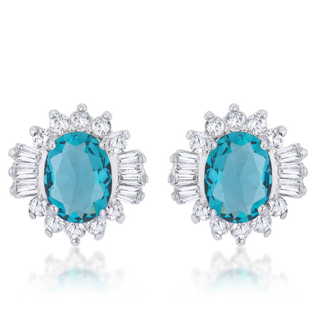 Chrisalee Stud Earrings | Aqua