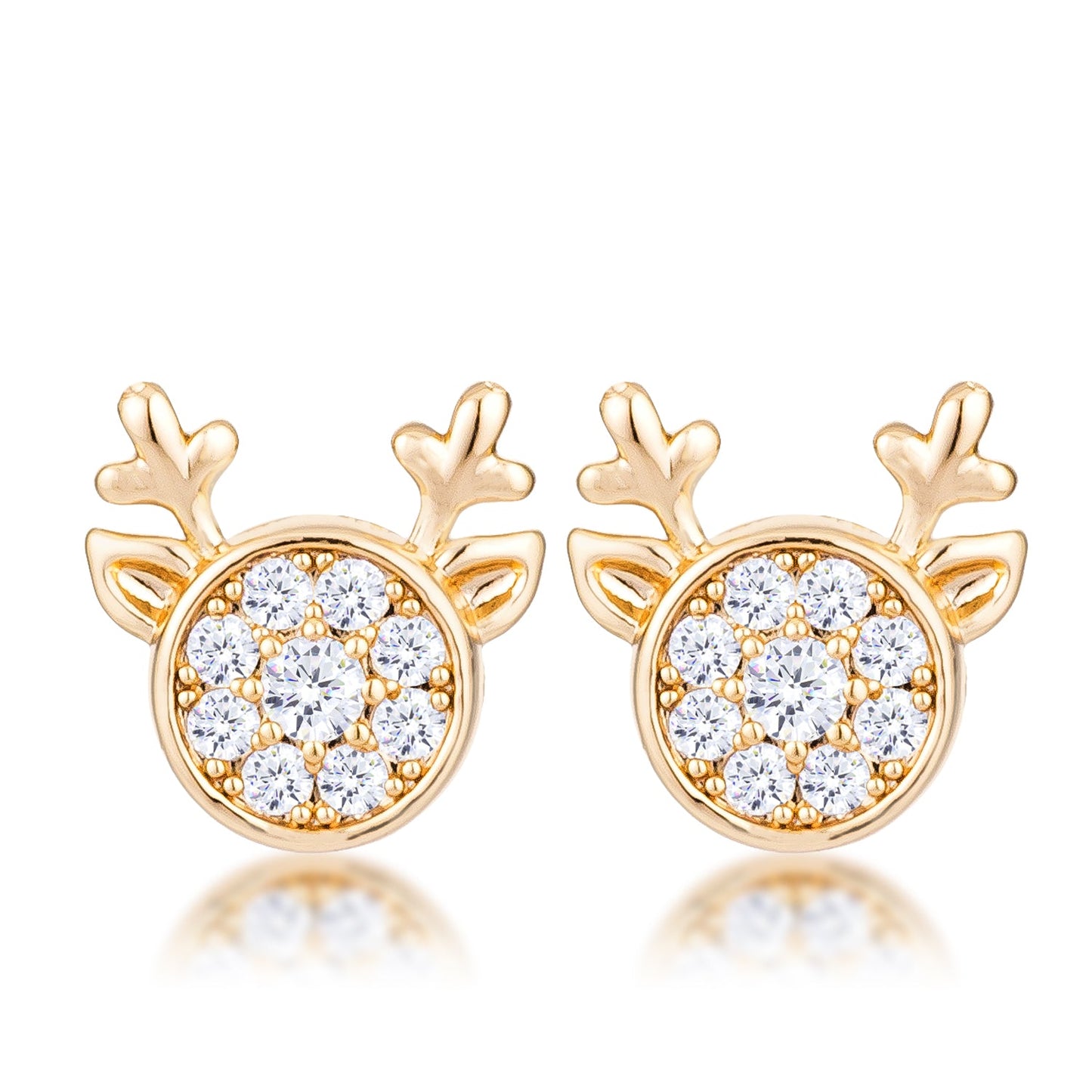 Reindeer Earrings | Gold