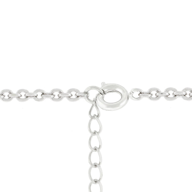 Faith Cross Toggle Necklace | Silver