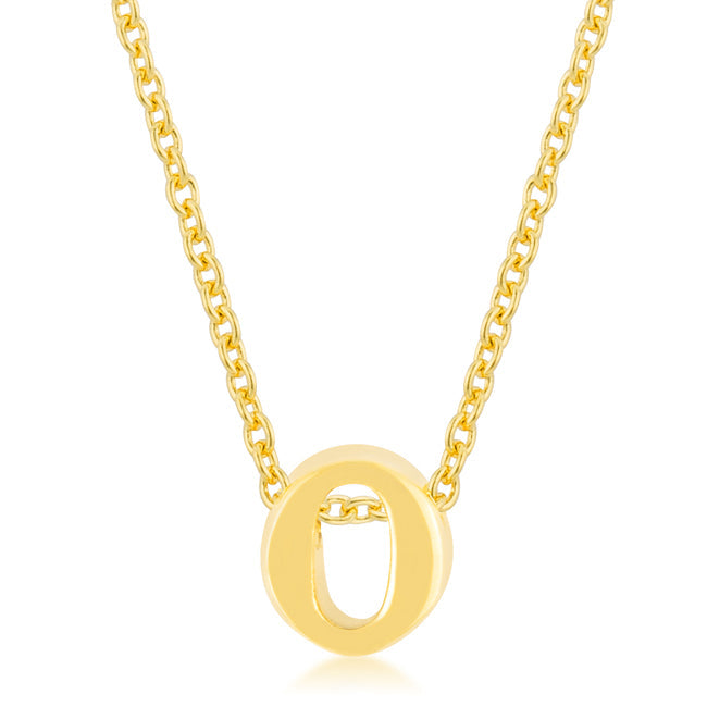 “o” Initial Necklace | Gold