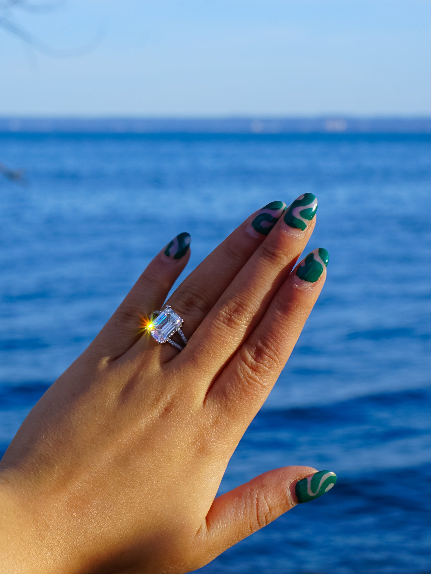 Moira Elongated Emerald Cut Ring