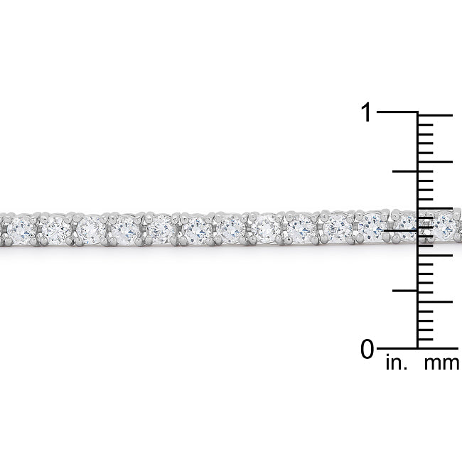 Victoria Tennis 8” Bracelet | Silver Toned