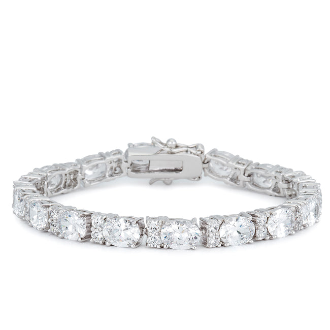 Thea Tennis Bracelet | Silver