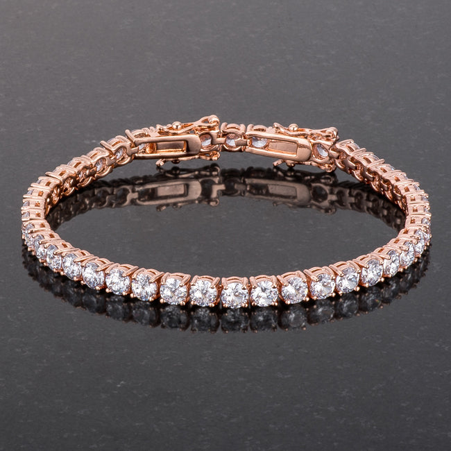 Lana Tennis Bracelet | Rose Gold