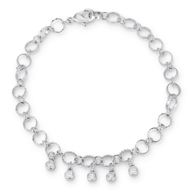 Denise Bracelet with Charms | Silver