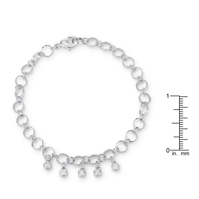 Denise Bracelet with Charms | Silver