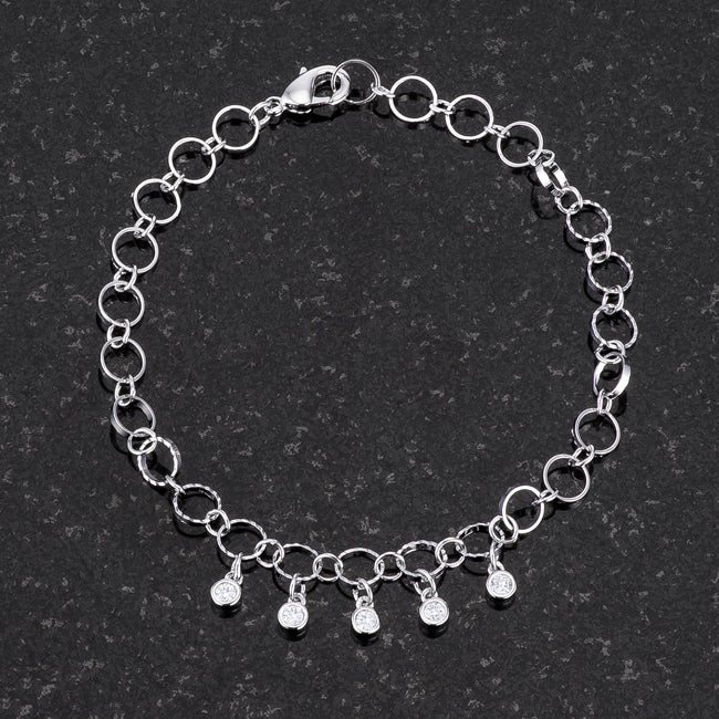 Denise Bracelet with Charms | Silver