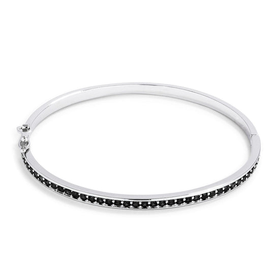 Grace Black Bangle Bracelet