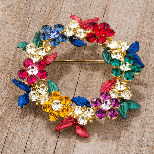 Floral Wreath Brooch