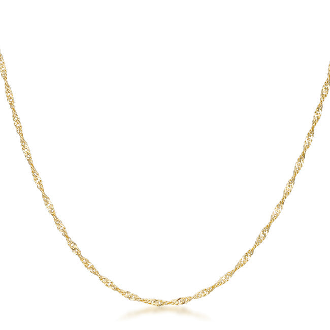 Riv Twist 16 in. Chain | Gold