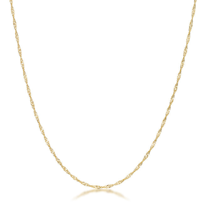 Riv Twist 16 in. Chain | Gold