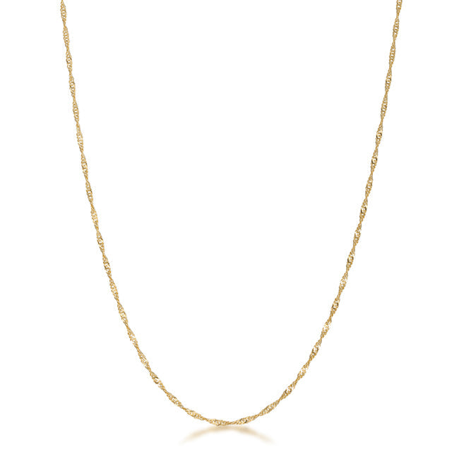 Nadi 18” Twisted Chain | Gold