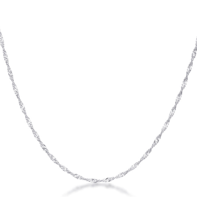 Riv Twist 16 in. Chain | Silver