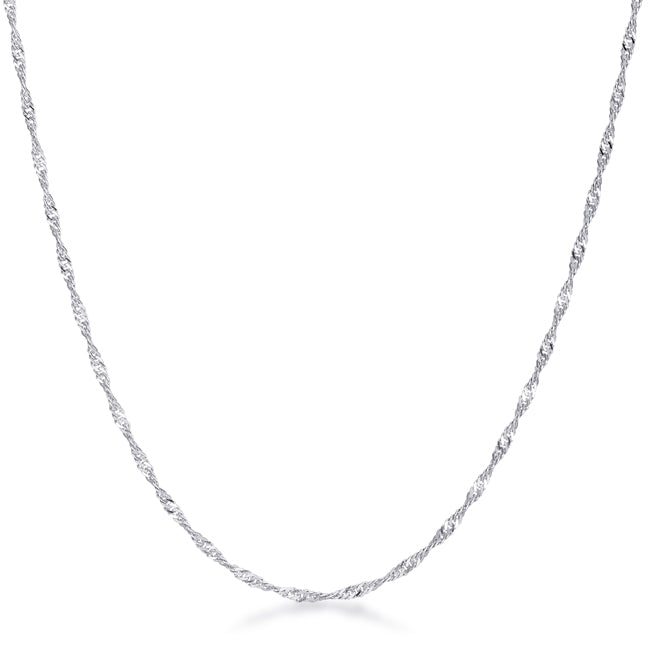 Nadi 18” Twisted Chain | Silver