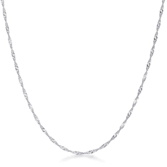 Nadi 18” Twisted Chain | Silver