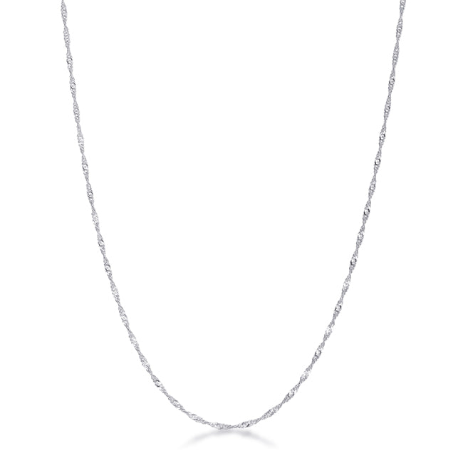 Nadi 18” Twisted Chain | Silver