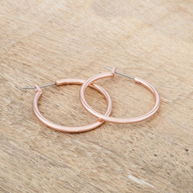 Small Rosegold Hoop Earrings