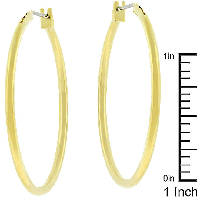 Golden Hoop Earrings