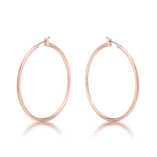 Hoop Earrings | Rose Gold