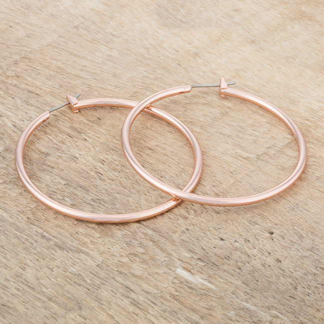 Hoop Earrings | Rose Gold