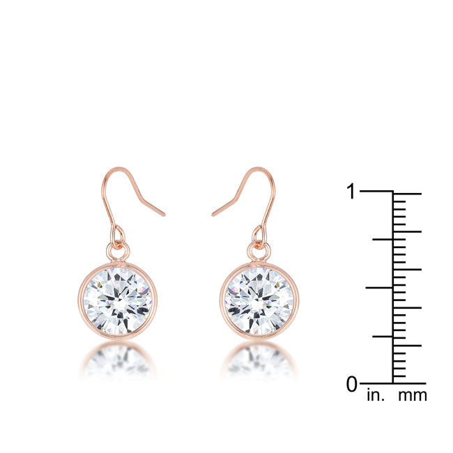 Ara Drop Earrings|Rose Gold