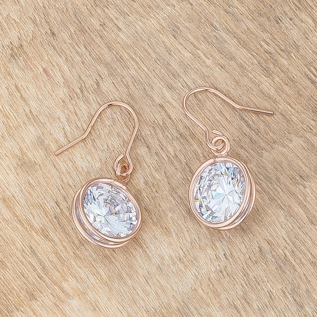 Ara Drop Earrings|Rose Gold