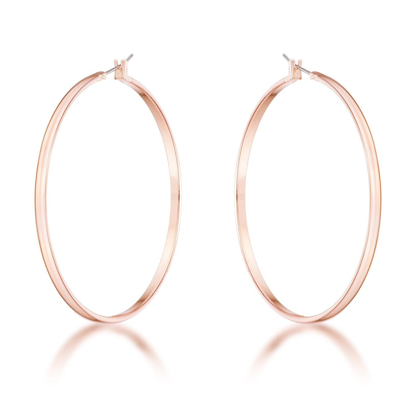 Aster Hoop Earrings |Rose Gold