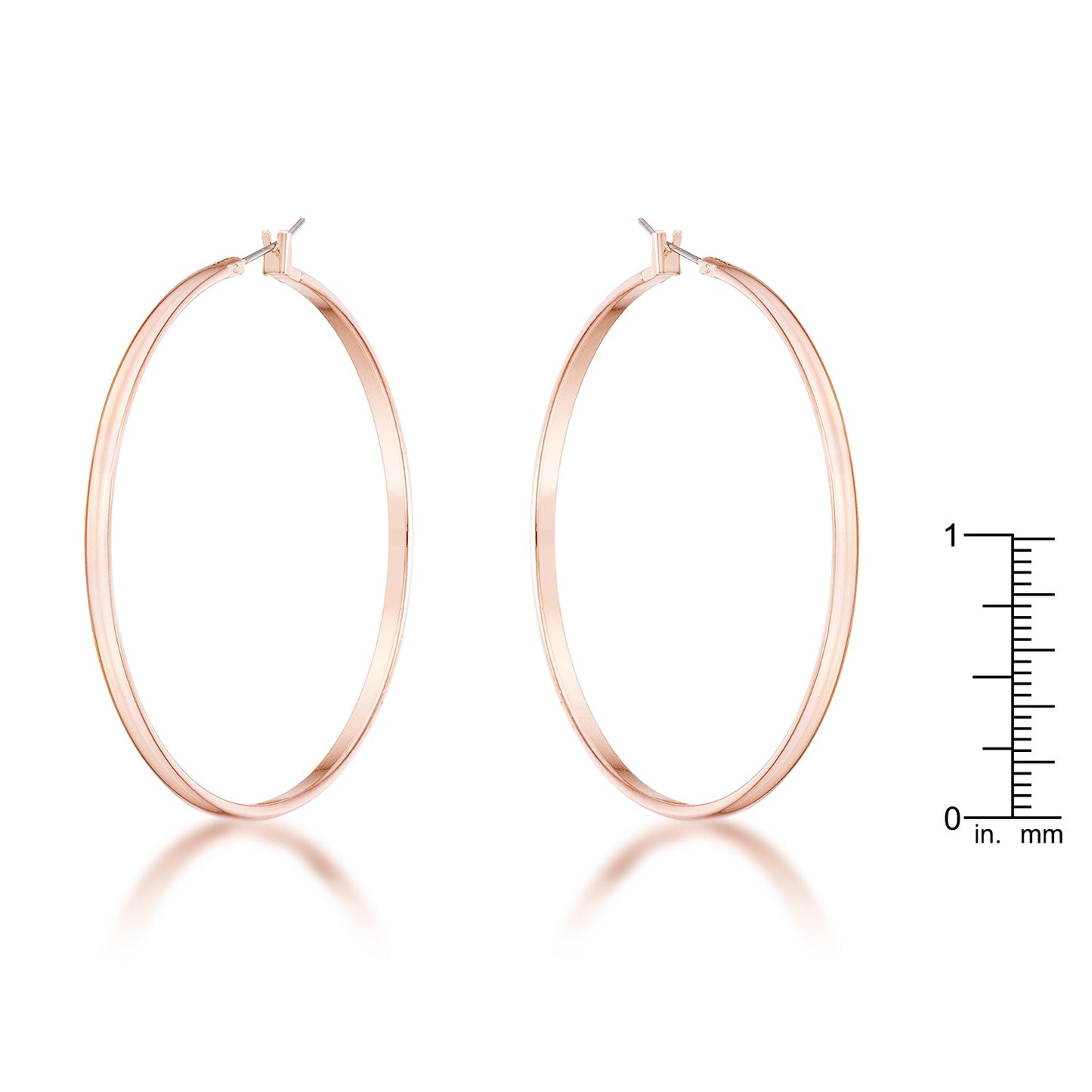 Aster Hoop Earrings |Rose Gold