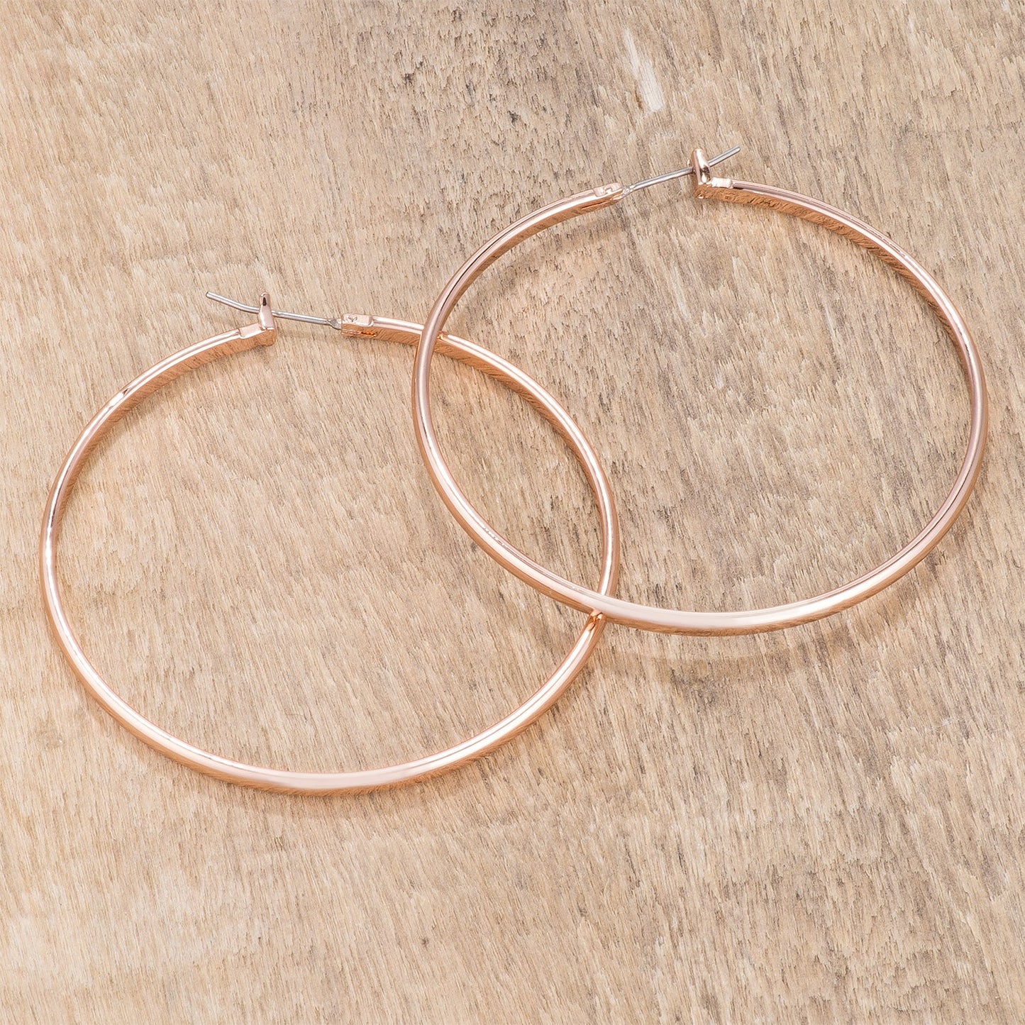 Aster Hoop Earrings |Rose Gold