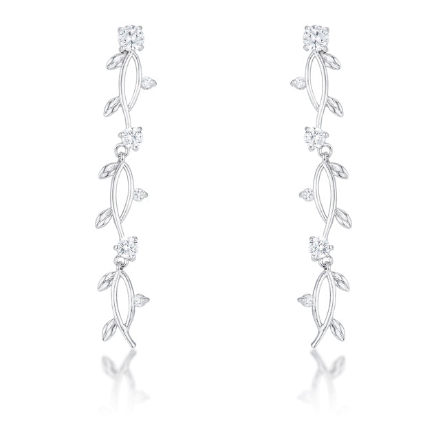 Aviva Vine Earrings | Silver