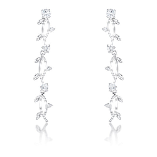 Aviva Vine Earrings | Silver