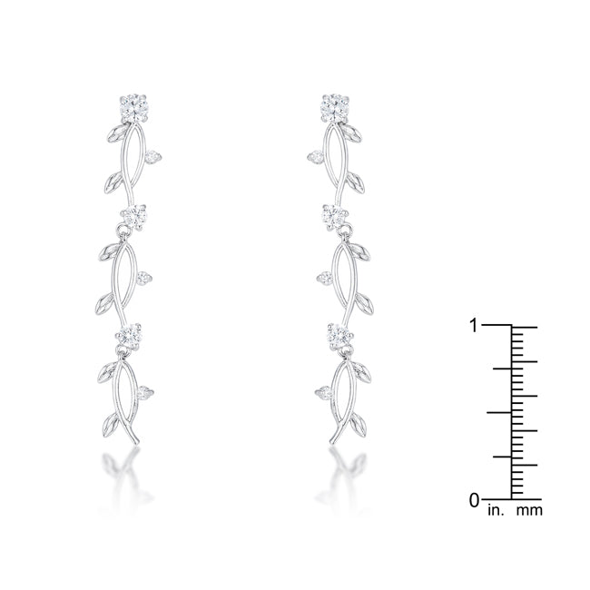 Aviva Vine Earrings | Silver