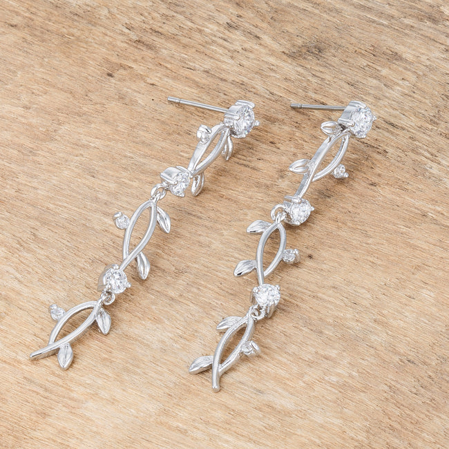 Aviva Vine Earrings | Silver