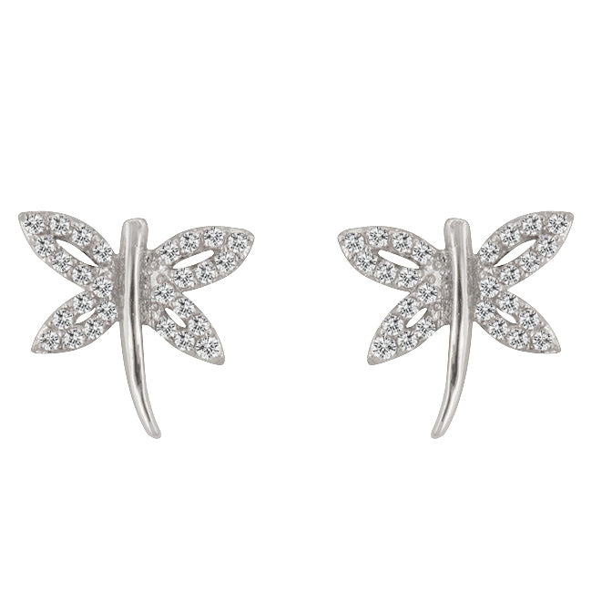 Dragonfly Earrings | Silver