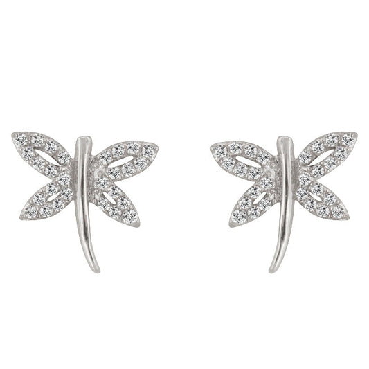 Dragonfly Earrings | Silver