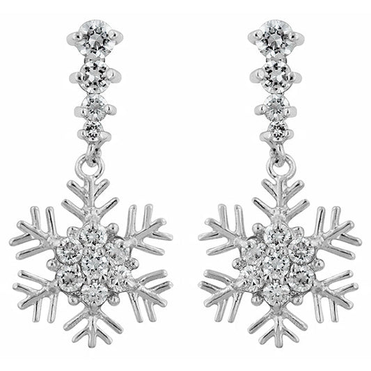 Snowflake Drop Earrings