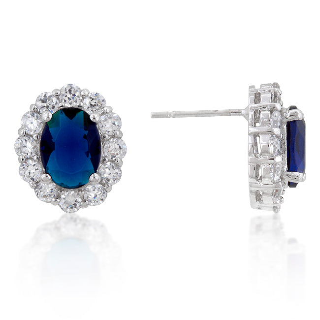 Chrisalee Stud Earrings | Sapphire