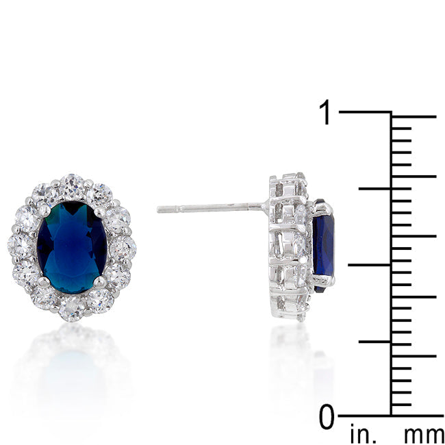 Chrisalee Stud Earrings | Sapphire