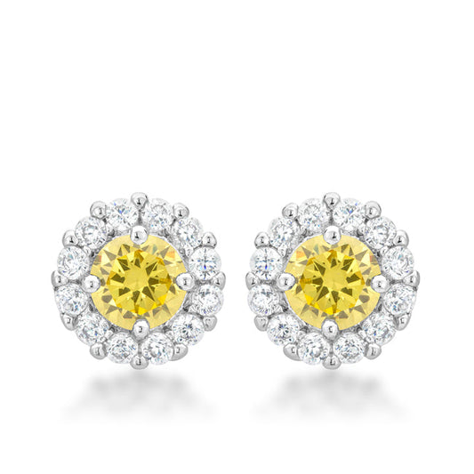 Bella Bridal Earrings in Yellow