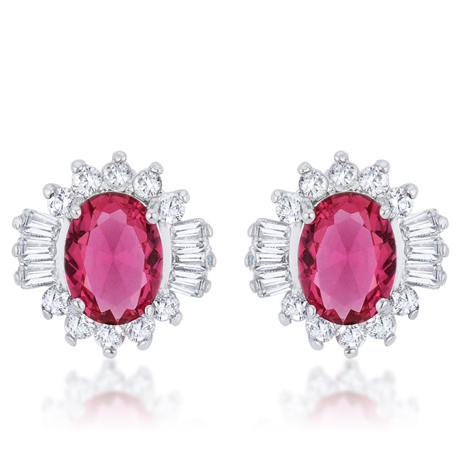 Chrisalee Stud Earrings | Ruby