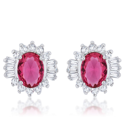 Chrisalee Stud Earrings | Ruby