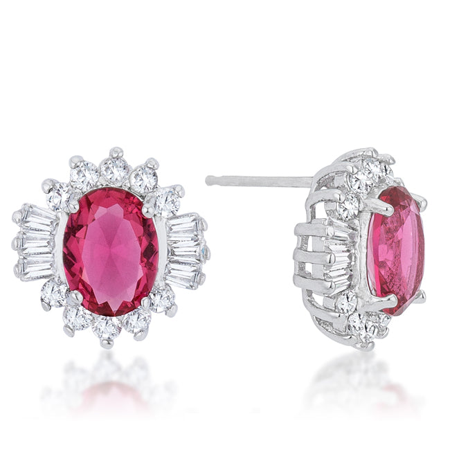 Chrisalee Stud Earrings | Ruby