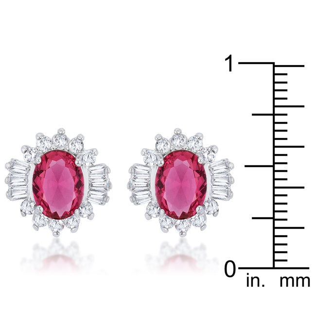 Chrisalee Stud Earrings | Ruby