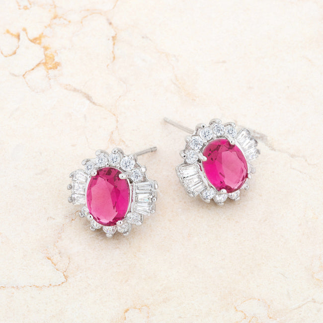 Chrisalee Stud Earrings | Ruby