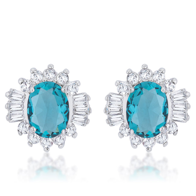 Chrisalee Stud Earrings | Aqua