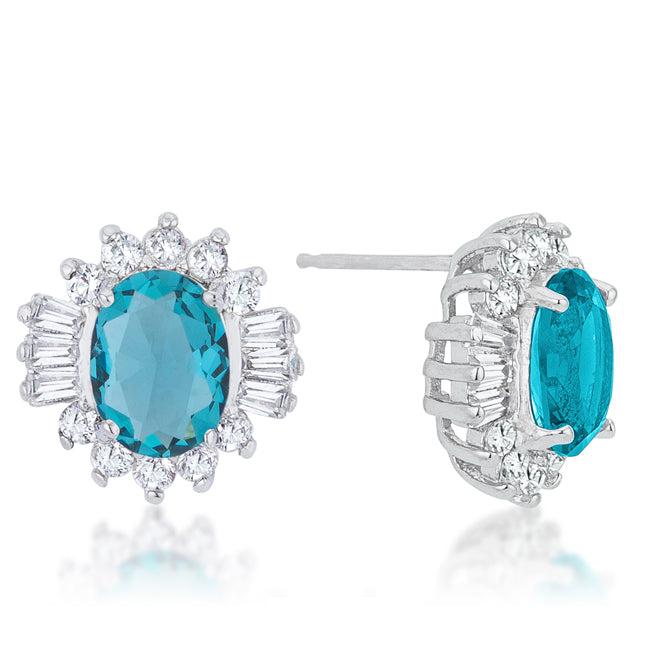 Chrisalee Stud Earrings | Aqua