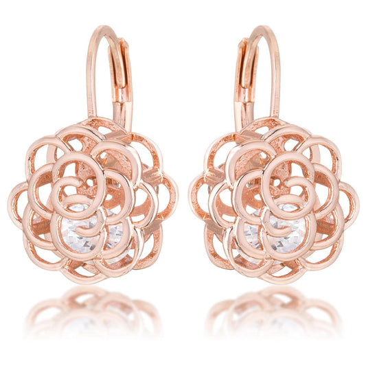 Rose Drop Earrings | Rose Gold